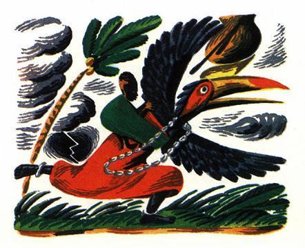 Как Калао стала черной (африканская сказка)