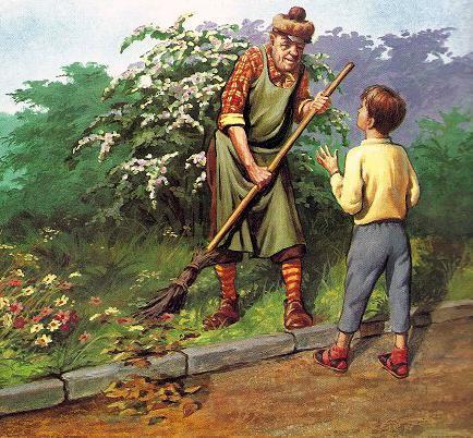 дворник и мальчик
