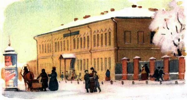 заснеженная улица