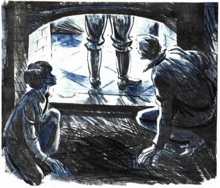 мальчики прячутся