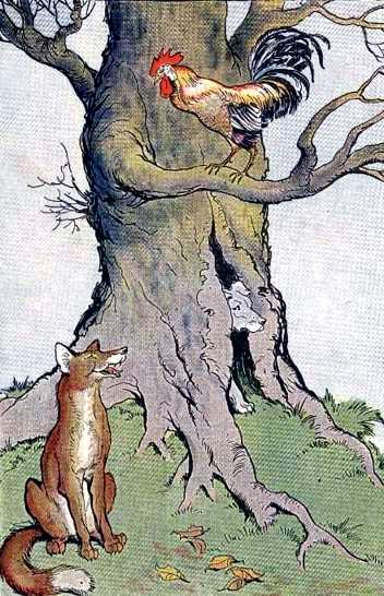 Собака, Петух и Лисица