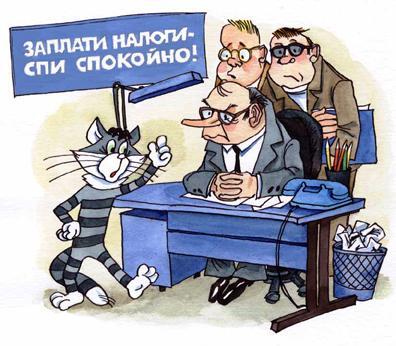 кот Матроскин в налоговой инспекции