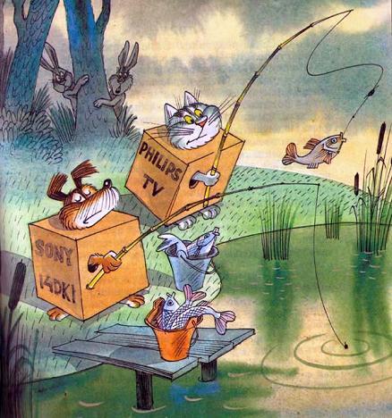 кот Матроскин, Шарикна рыбалке