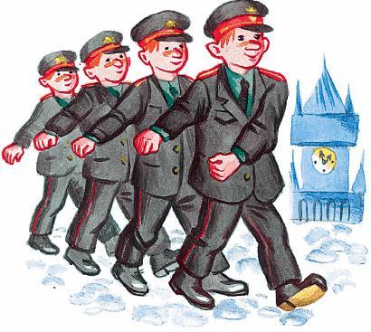 милиционеры маршируют