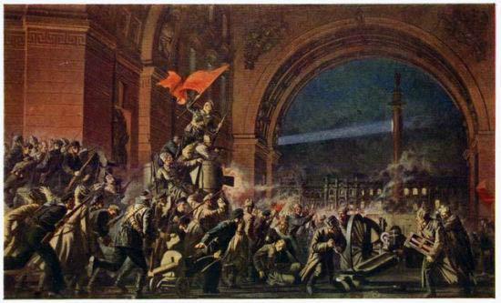 Книга будущих командиров Штурм Зимнего. С картины П. Соколова-Скаля.